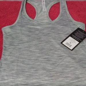 90 DEGREE Lt Grey Yoga Tank Top Shirt  Womens M .